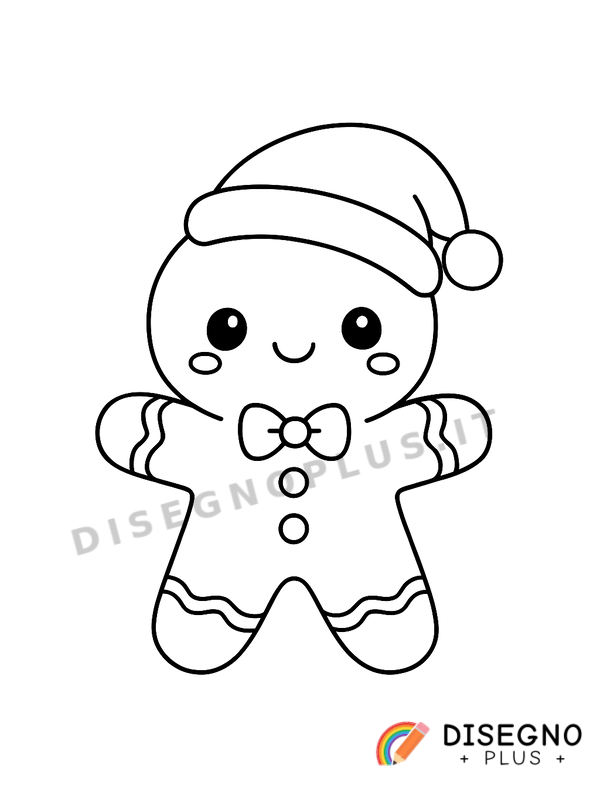 Disegno Biscotto di Natale a forma di stella   da stampare e colorare