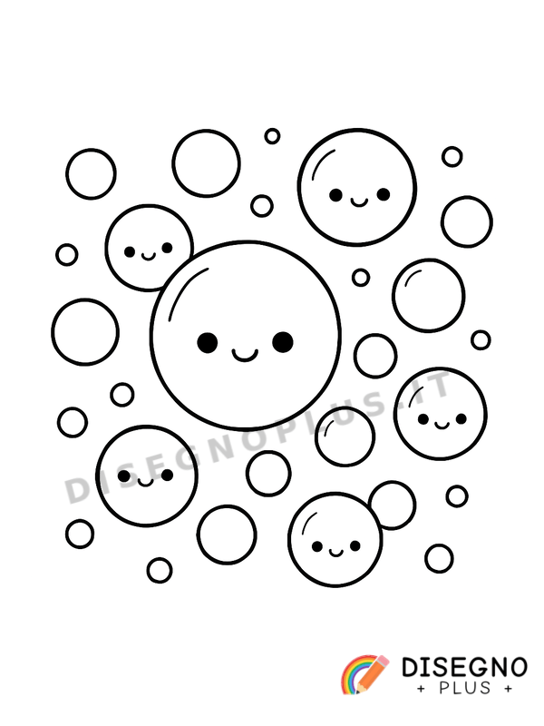 Disegno Bolle colorate da colorare