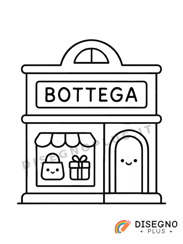 Disegno Negozi da colorare