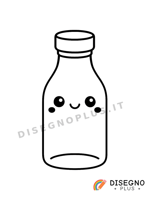 Disegno Bottiglia da colorare
