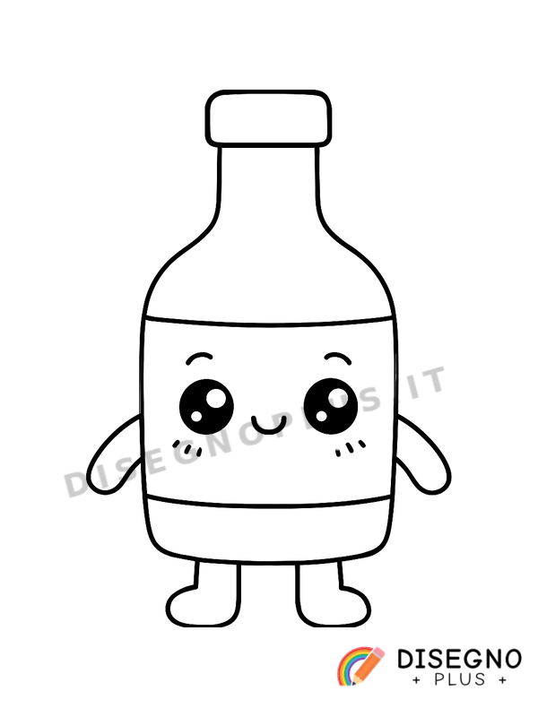 Disegno Bottiglione da colorare