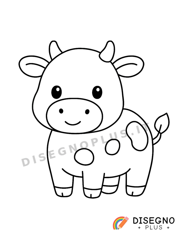 Disegno Bovina da colorare