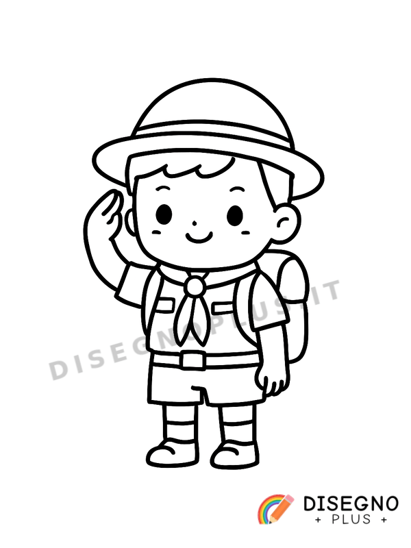 Disegno Boy scout da colorare