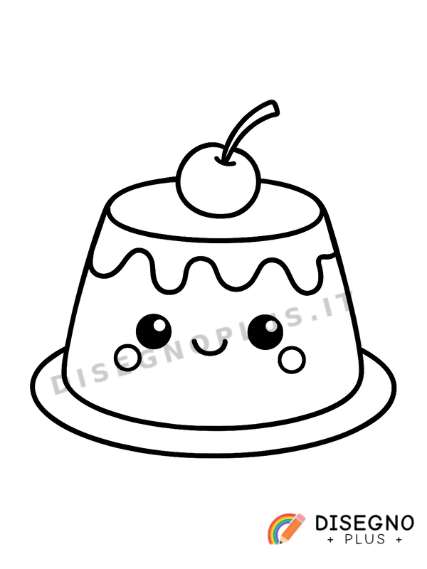 Disegno Budini al cioccolato da colorare