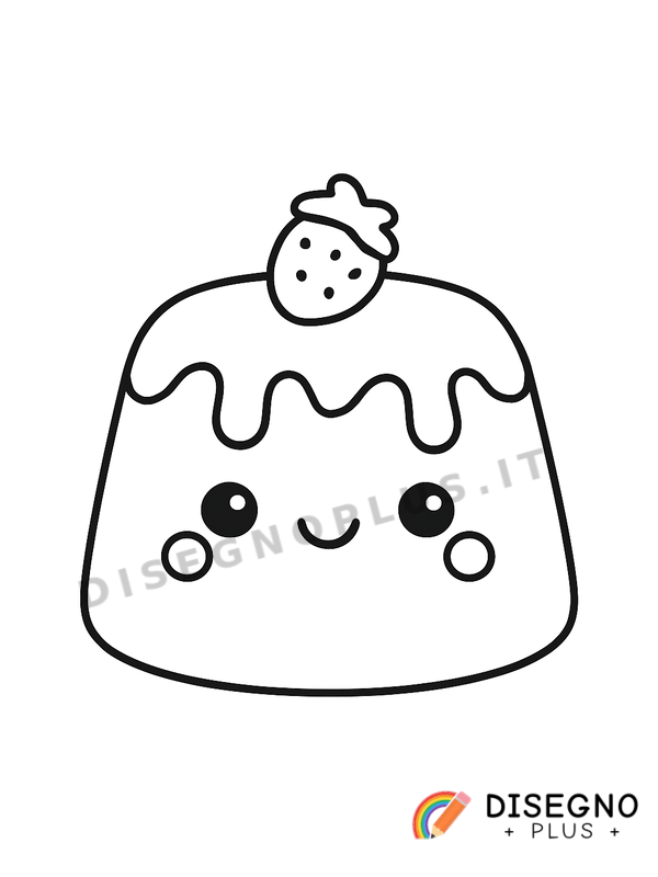 Disegno Budino da colorare