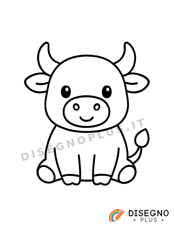 Disegno Bue che tira un carro pesante   da stampare e colorare