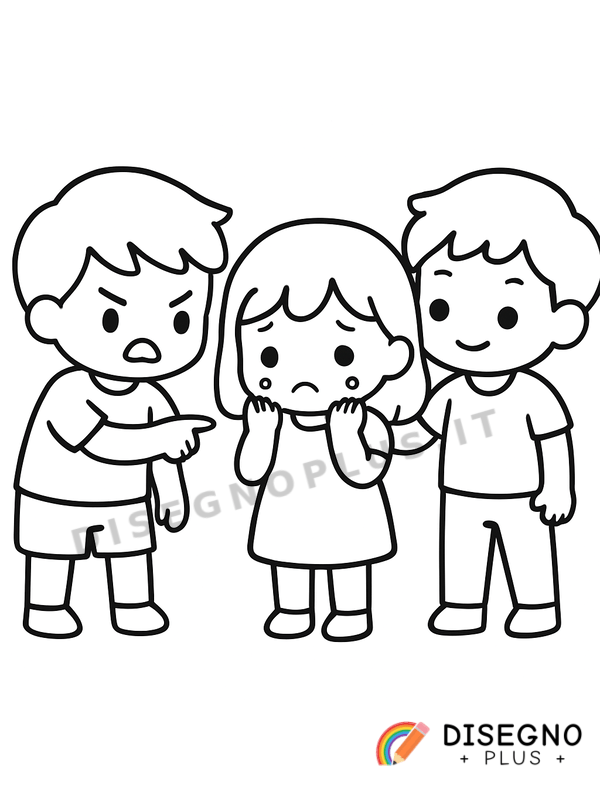 Disegno Bullismo da colorare