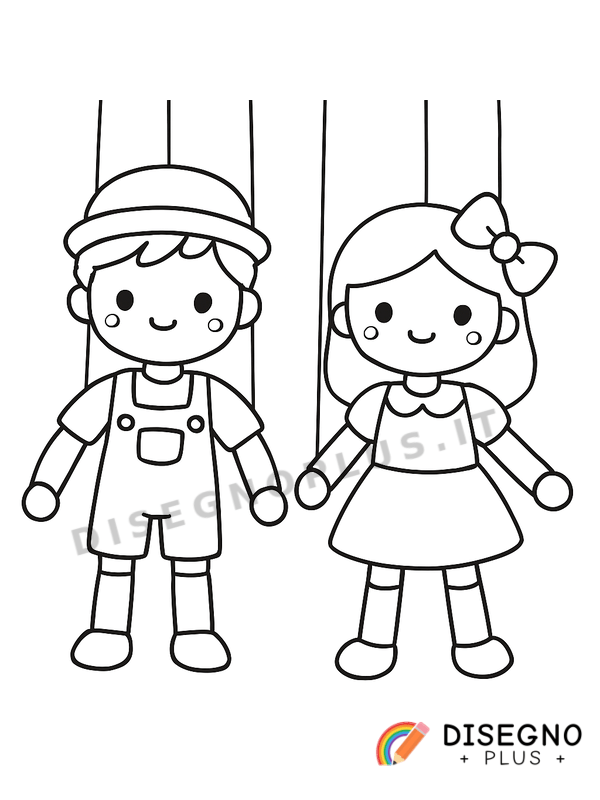 Disegno Burattini da colorare