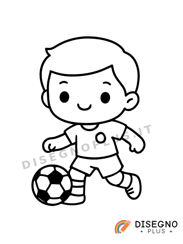 Disegno Calciatore da colorare