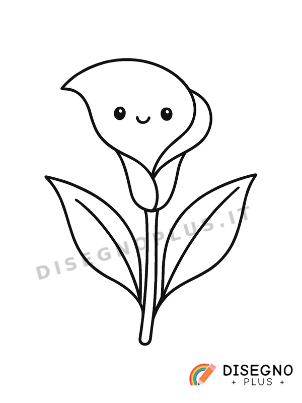 Disegno Calla da colorare
