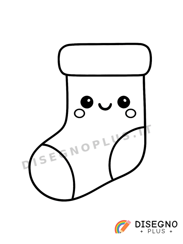 Disegno Calza della Befana da colorare