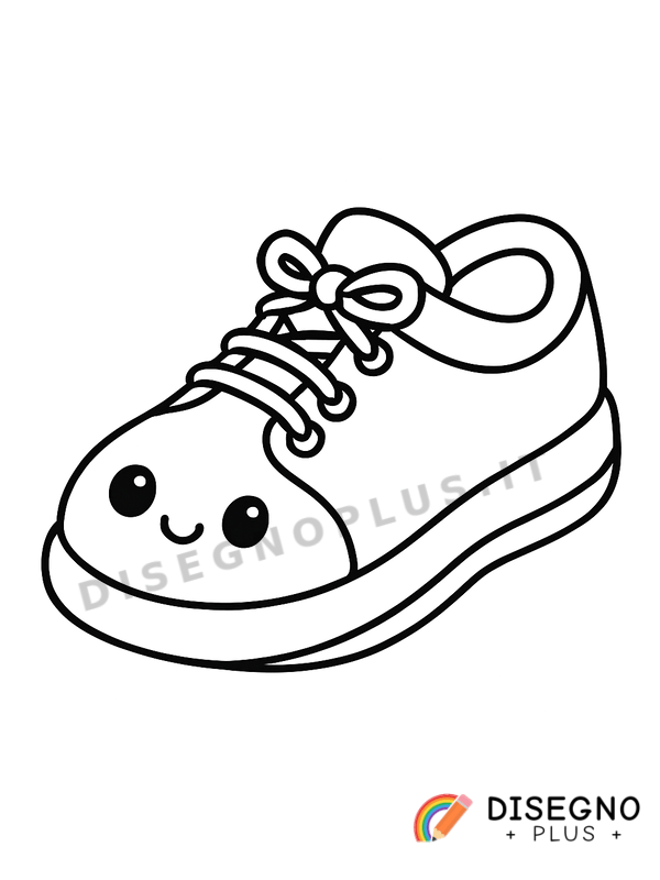 Disegno Calzatura comoda con suola antiscivolo   da stampare e colorare