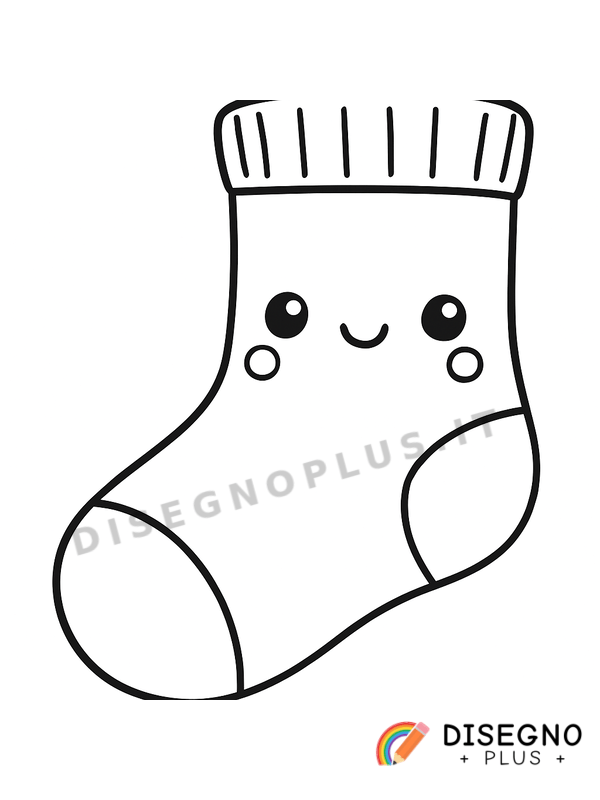 Disegno Calzino da colorare