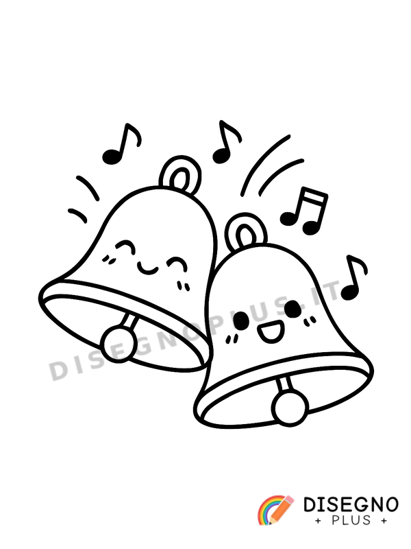 Disegno Campane che suonano da colorare