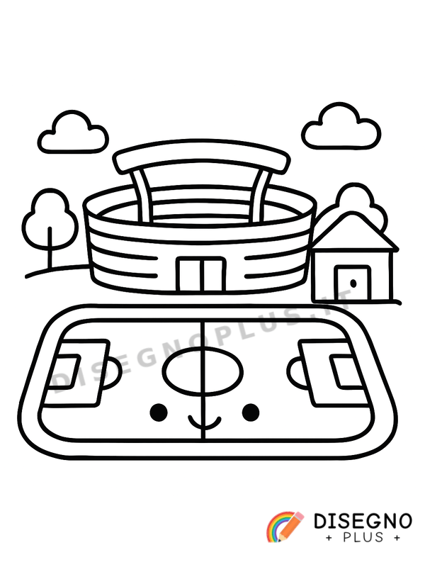 Disegno Impianti sportivi da colorare