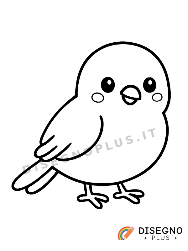 Disegno Canarino da colorare