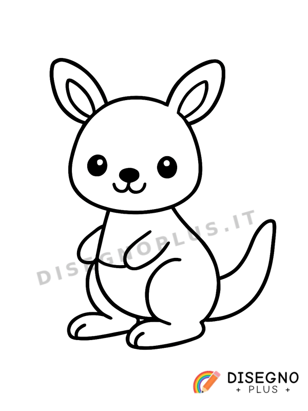 Disegno Canguro da colorare
