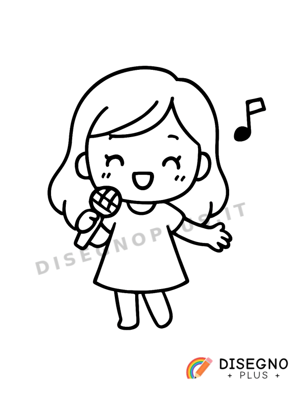 Disegno Cantare da colorare