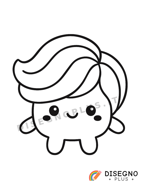 Disegno Capello da colorare