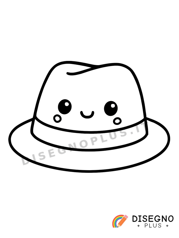 Disegno Cappello da colorare