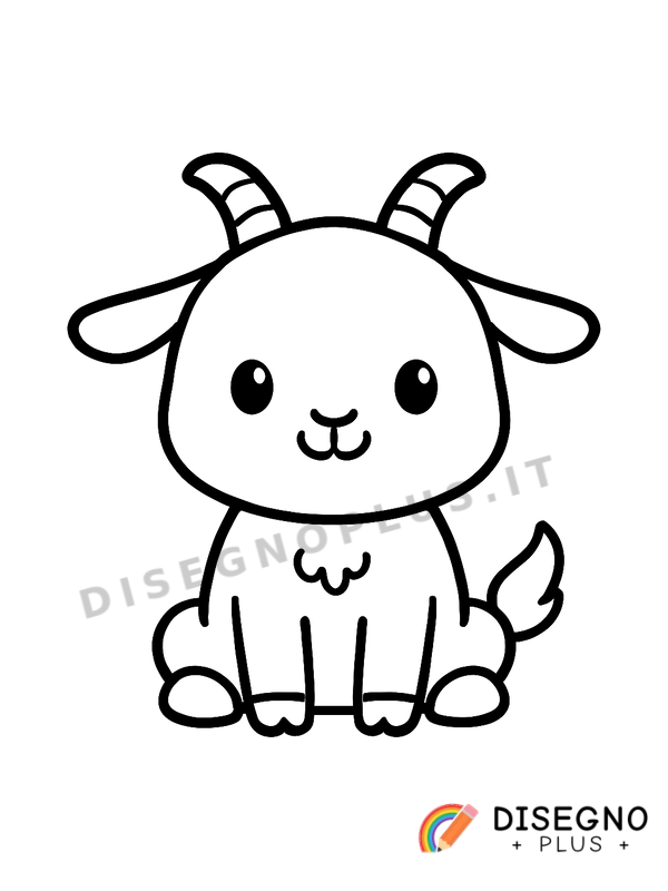 Disegno Capra da colorare