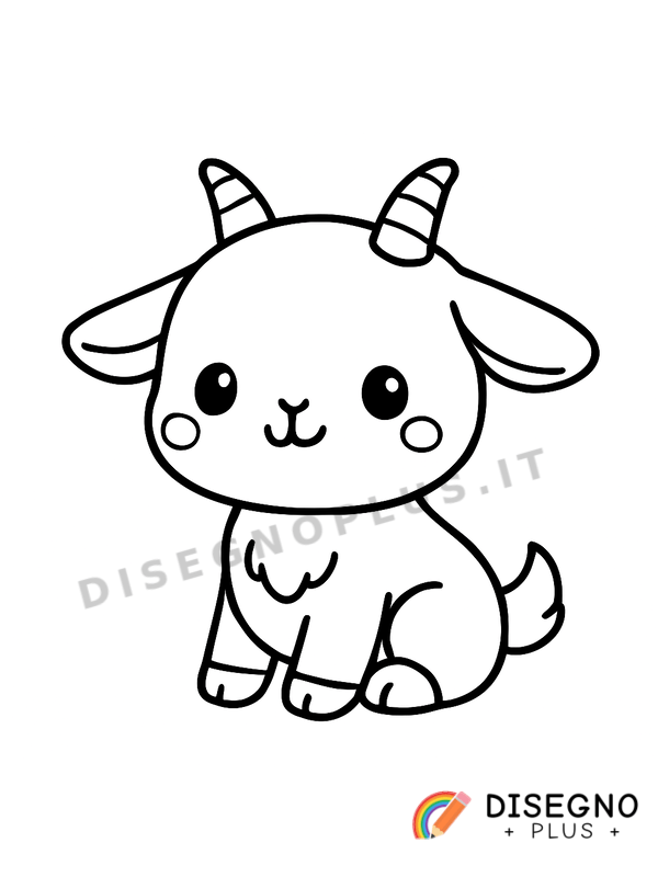 Disegno Capretta da colorare