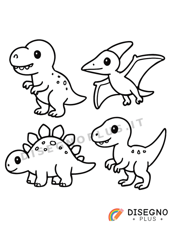 Carnivori preistorici feroci con denti affilati Disegno Carnivori preistorici feroci con denti affilati da stampare e colorare