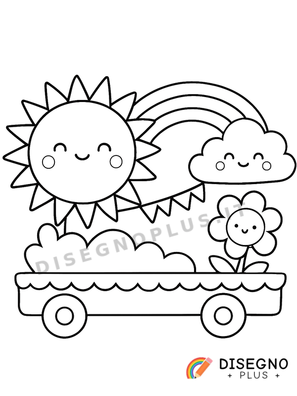 Disegno Carri allegorici da colorare