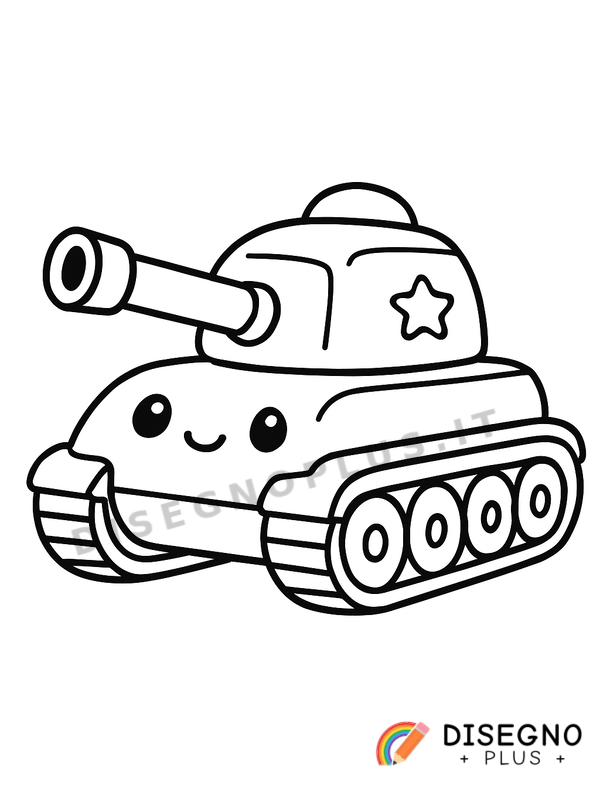 Disegno Carro militare da colorare