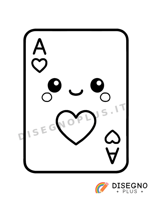 Disegno Carta da gioco da colorare