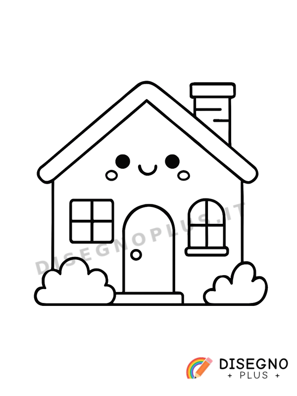 Disegno Casa da colorare