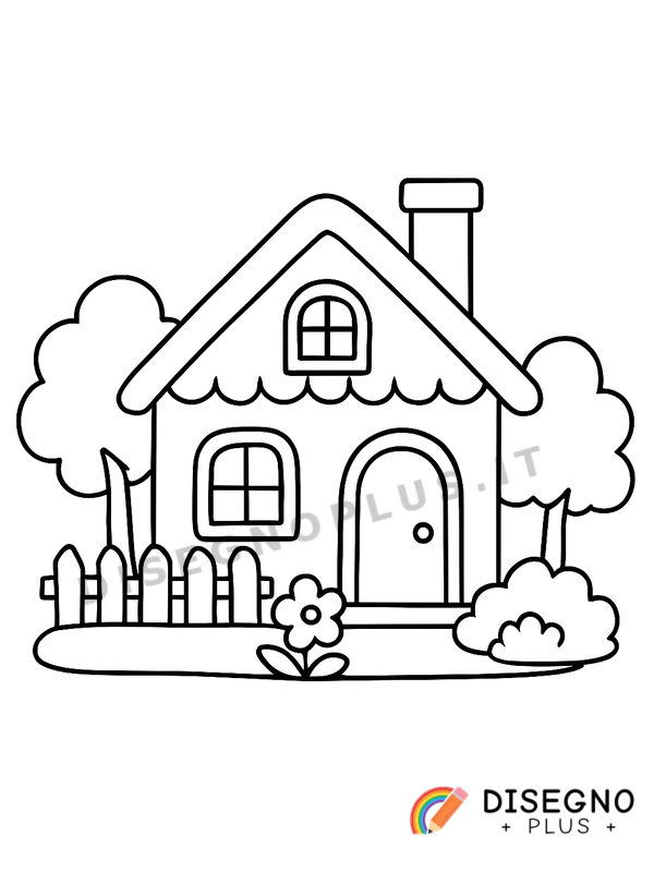 Disegno Casa di campagna da colorare