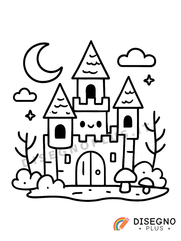 Disegno Castello stregato da colorare