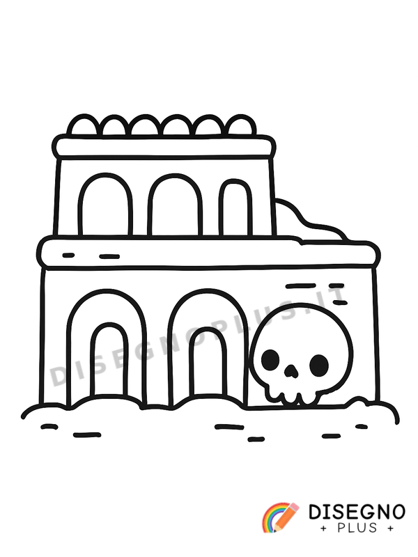 Disegno Catacomba da colorare