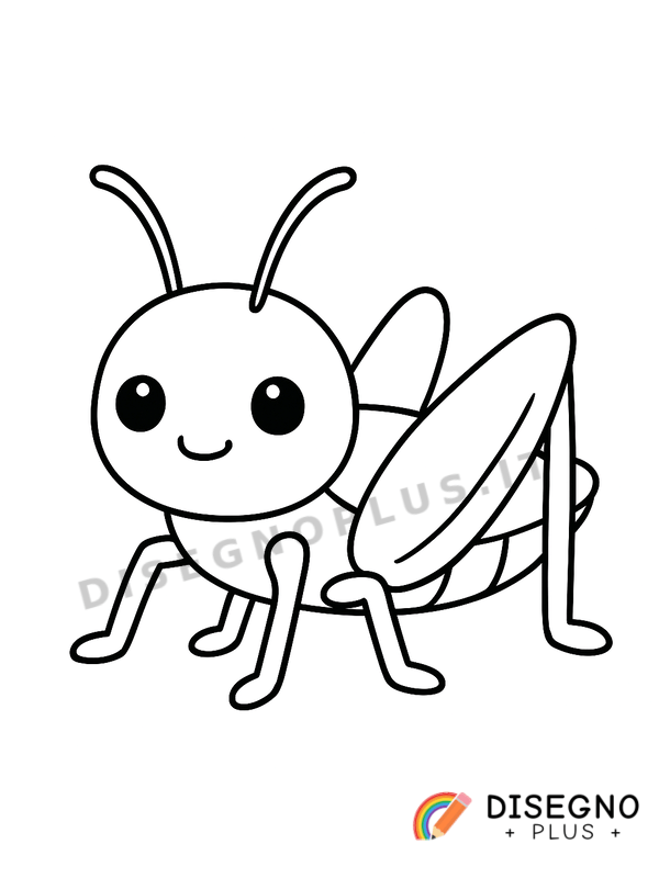 Disegno Cavalletta da colorare