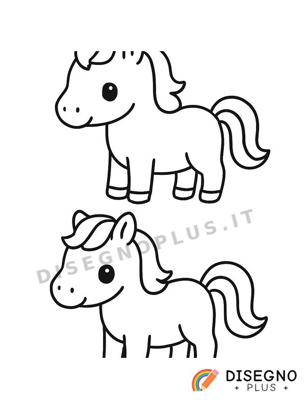 Cavalli bianchi al galoppo liberi Disegno Cavalli bianchi al galoppo liberi da stampare e colorare