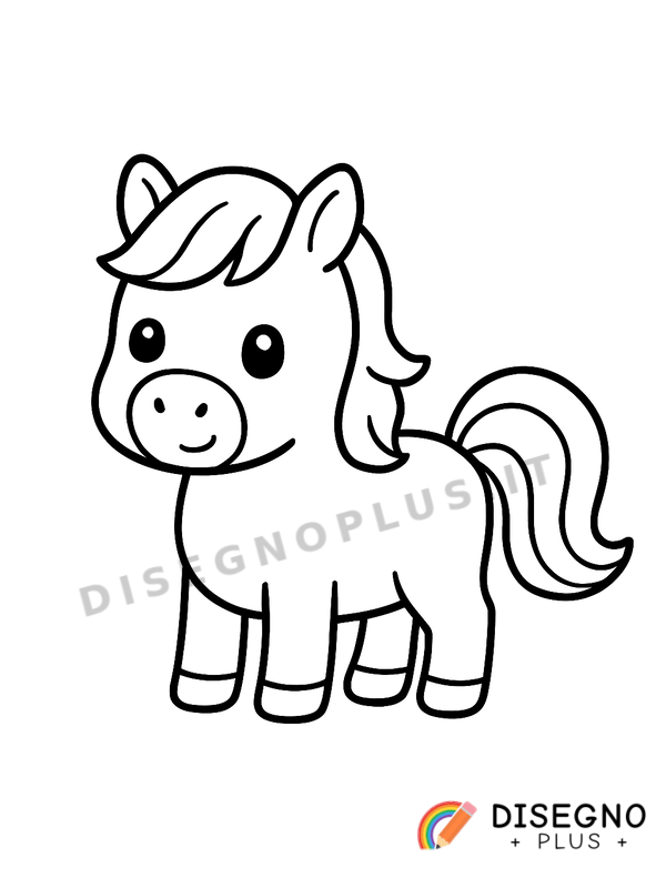 Disegno Cavallo da colorare