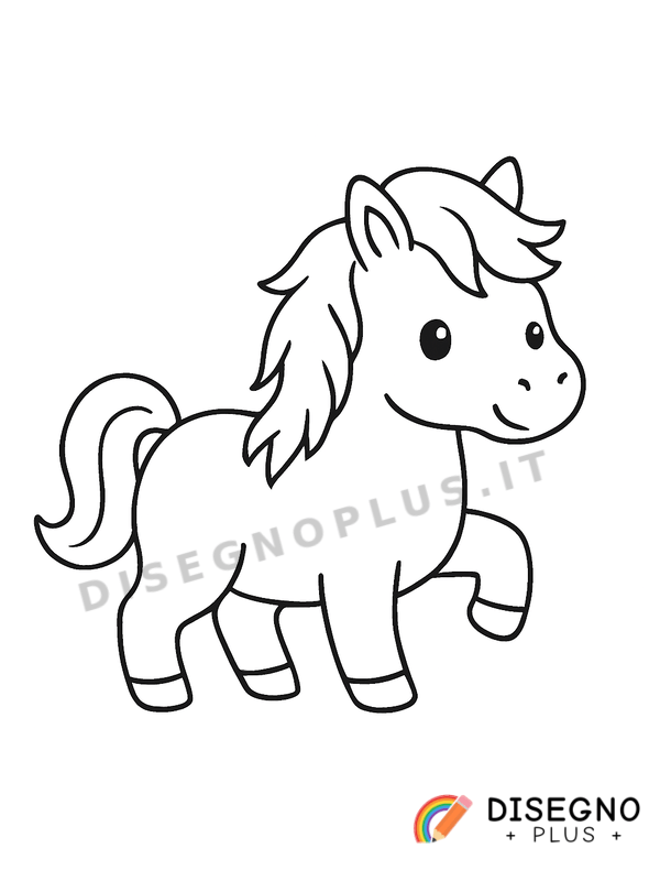Disegno Cavallo selvaggio da colorare