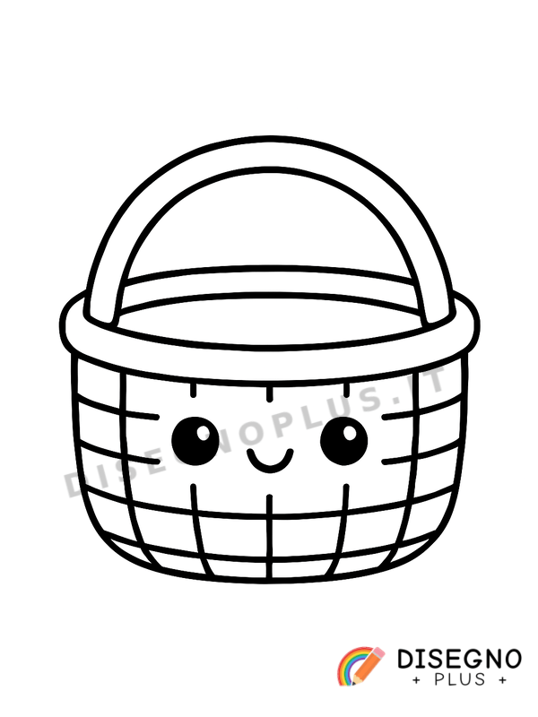 Disegno Cestino da colorare