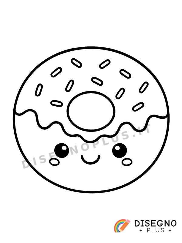 Disegno Ciambella da colorare