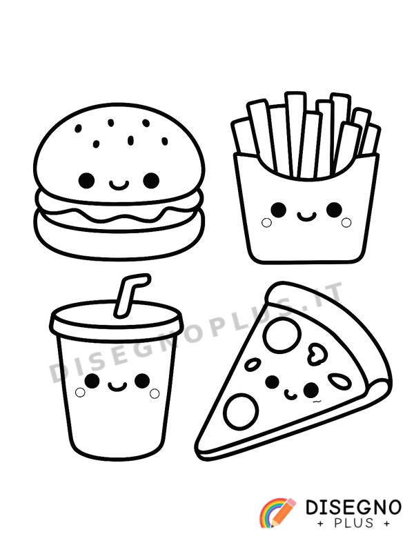 Disegno Cibo e bevanda da colorare