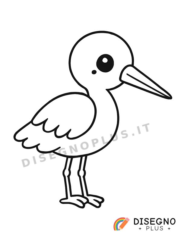 Disegno Cicogna da colorare