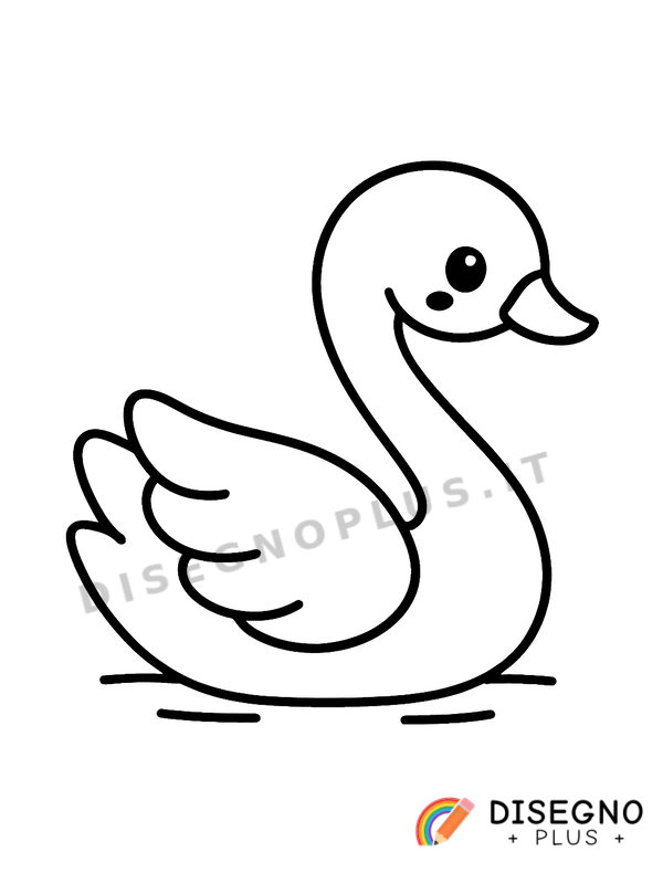 Disegno Cigno da colorare