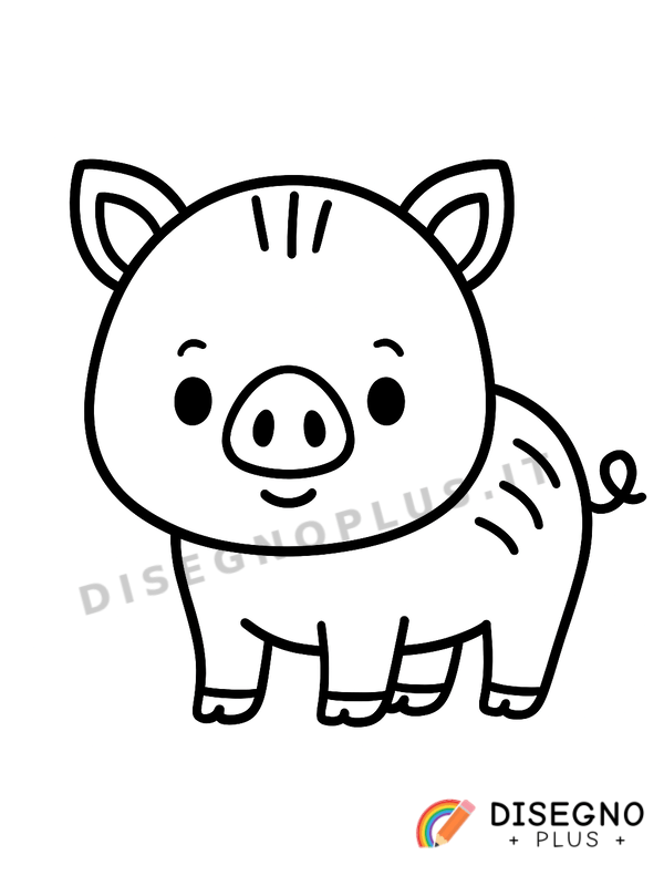 Disegno Cinghiale da colorare