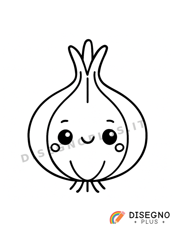 Disegno Cipolla da colorare