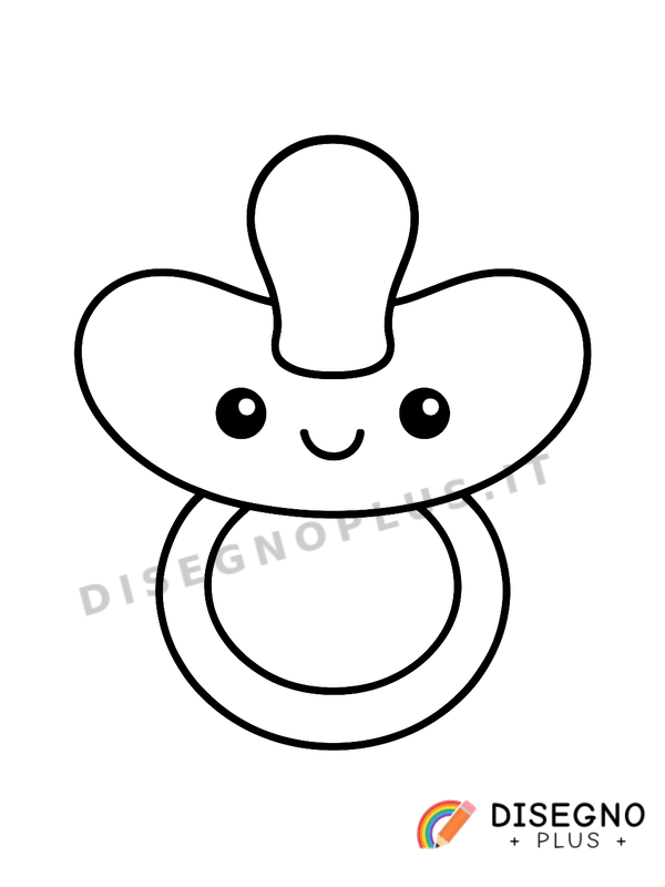 Disegno Ciuccio da colorare