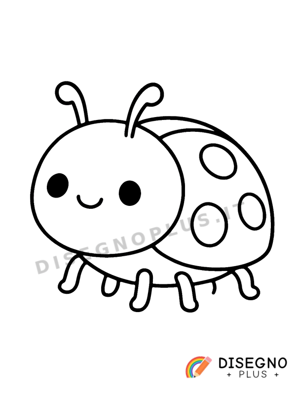 Disegno Coccinella da colorare