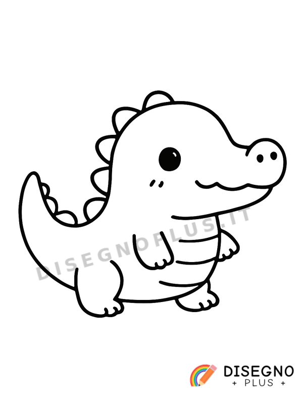 Disegno Coccodrillo da colorare