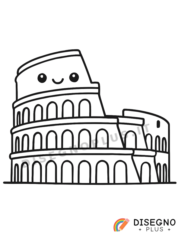 Disegno Colosseo da colorare