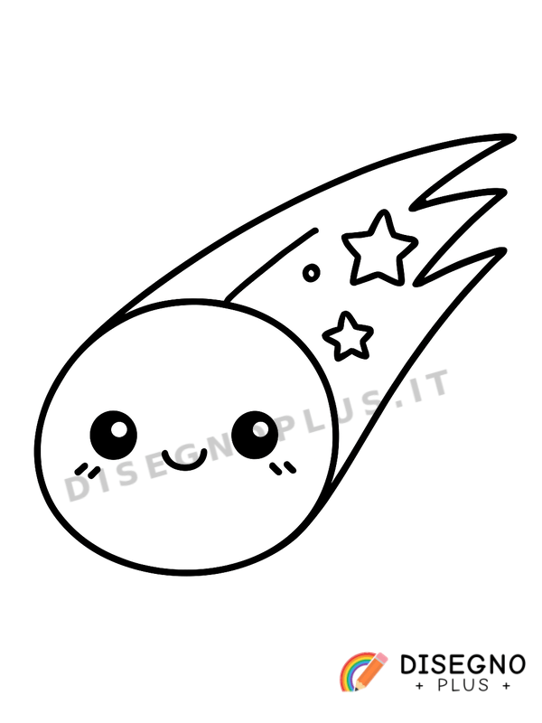 Disegno Cometa da colorare